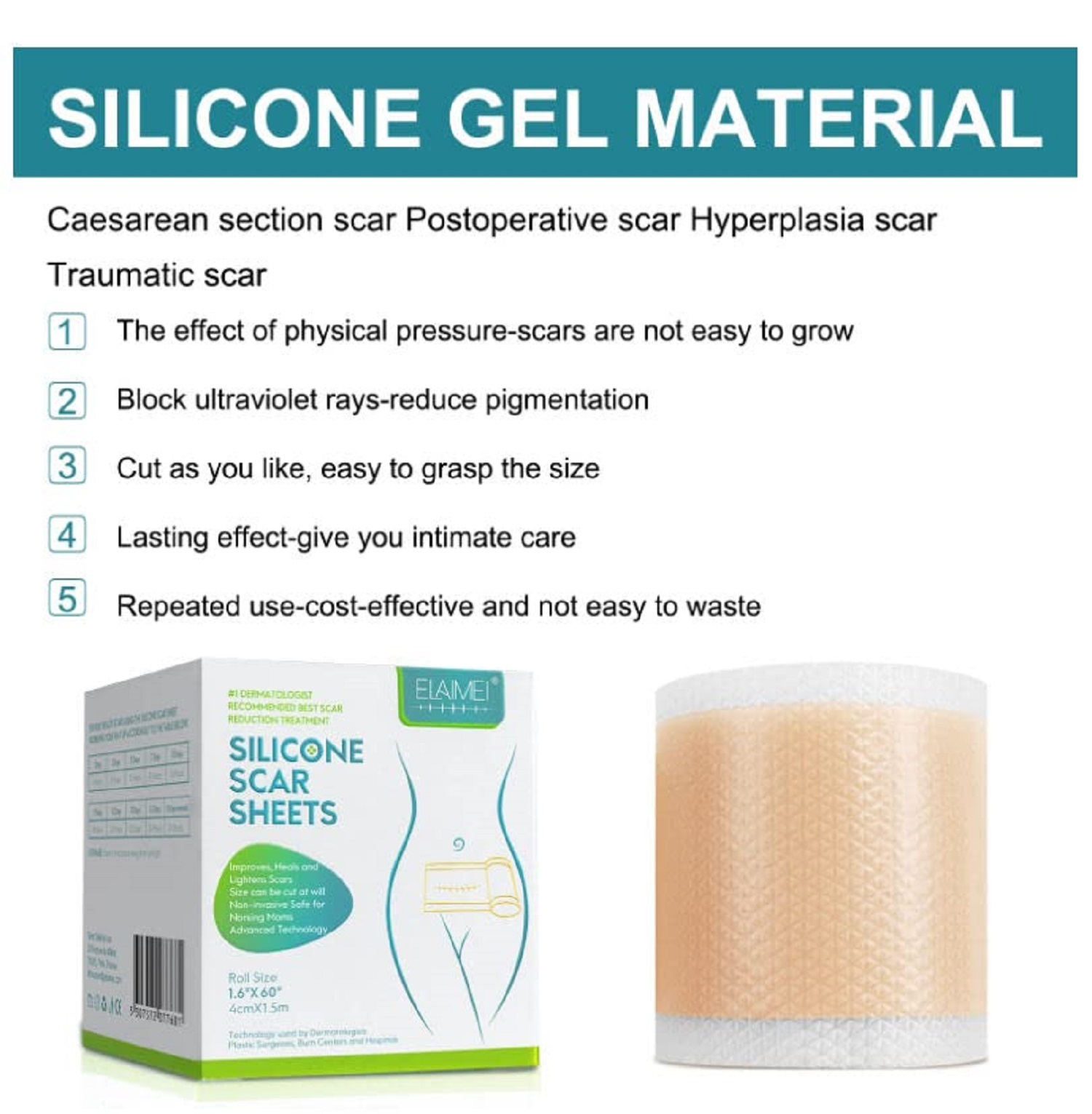 SILICONE GEL STRIPS PATCH