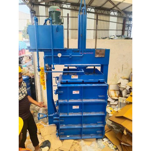 Blue Hydraulic Paper Baling Press Machine