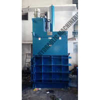Blue Vertical Type Cardboard Baling Machine