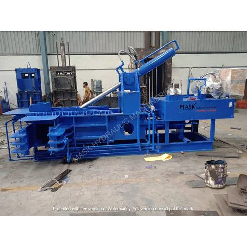 Blue Scrap Carton Baler