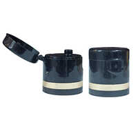 24mm -410 Cap Fliptop Black With Gold Foiling - Material: Plastic