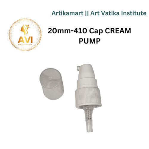 20mm-410 Cap CREAM PUMP WHITE