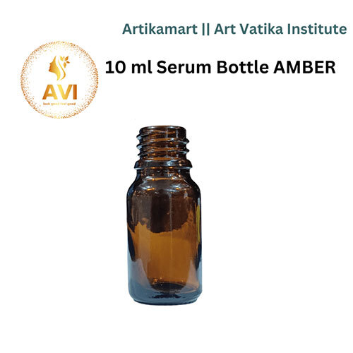 10 ml Serum Bottle AMBER Brown 18mm NECK