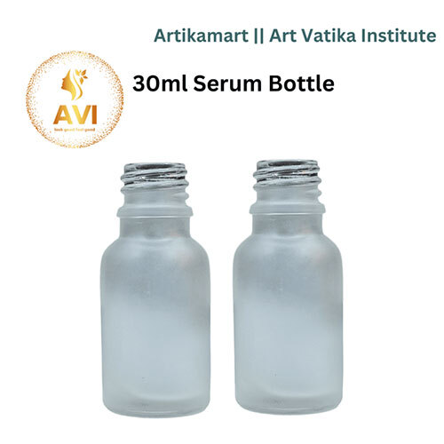 30 ml Serum Bottle Clear Frosted 18mm NECK