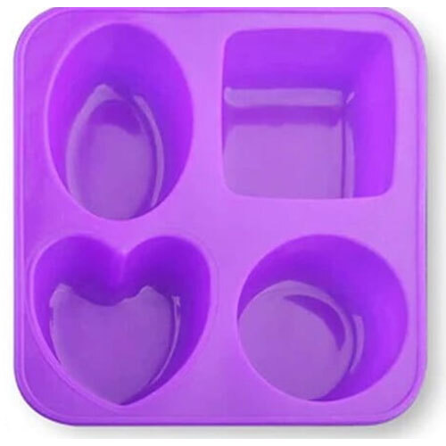 Silicone Mould Light No 1 Oval, Square, Round, Heart 90-120g