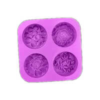Silicon Mold Heavy Flower1 - Cavity: 4