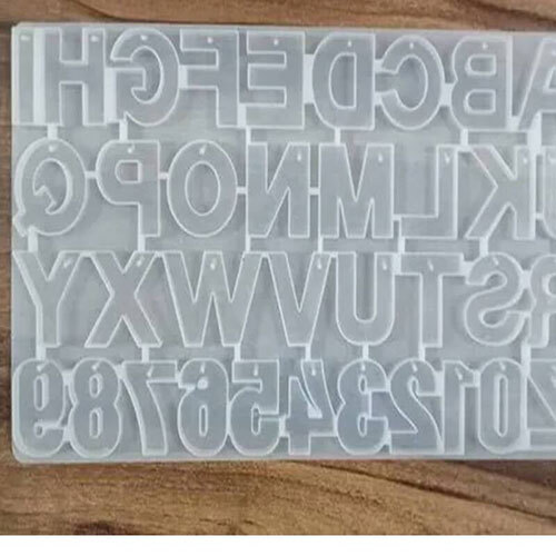 Silicone Mould Alphabet 6 Hanging Hole