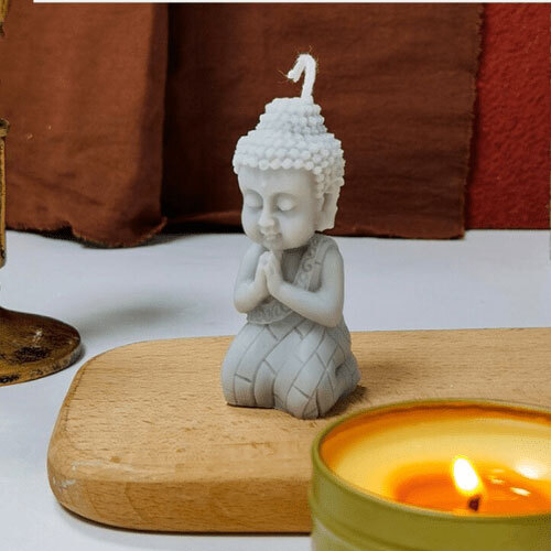 Silicon Mold Candle Namaste Buddha - 25g MB