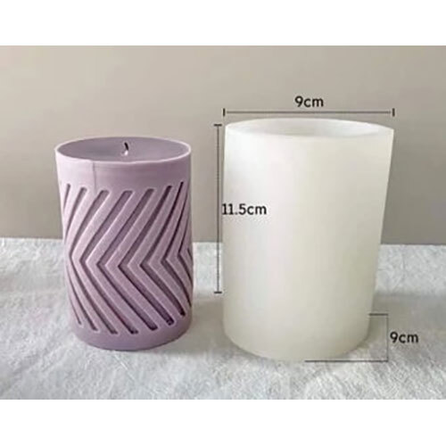 Silicon Mold Candle Pillar Arrow Moving Forward