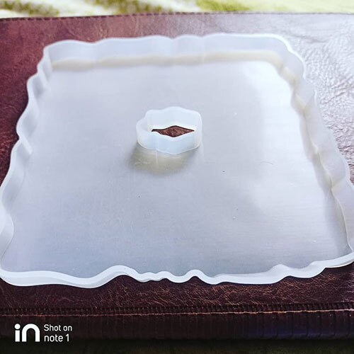 Silicon Mold Resin Coaster Hole SQUARE 12x12cm