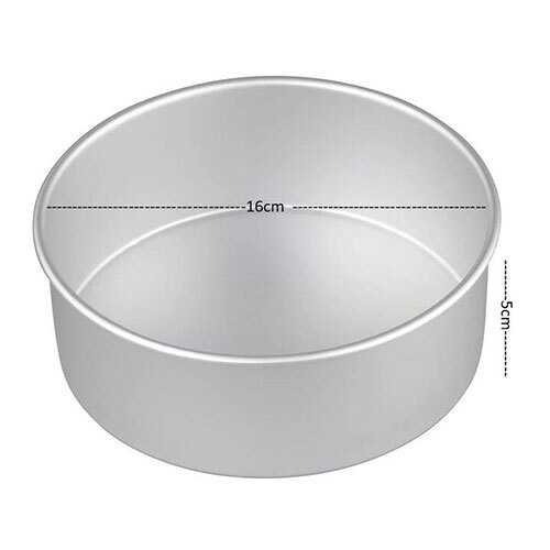 Cake Mould Aluminium - FIXED- ROUND - 16x16 5cm No1