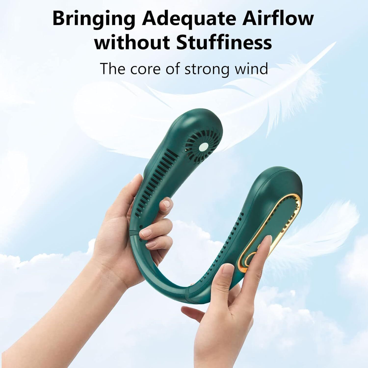 NEW LED WIRELESS NECK FAN