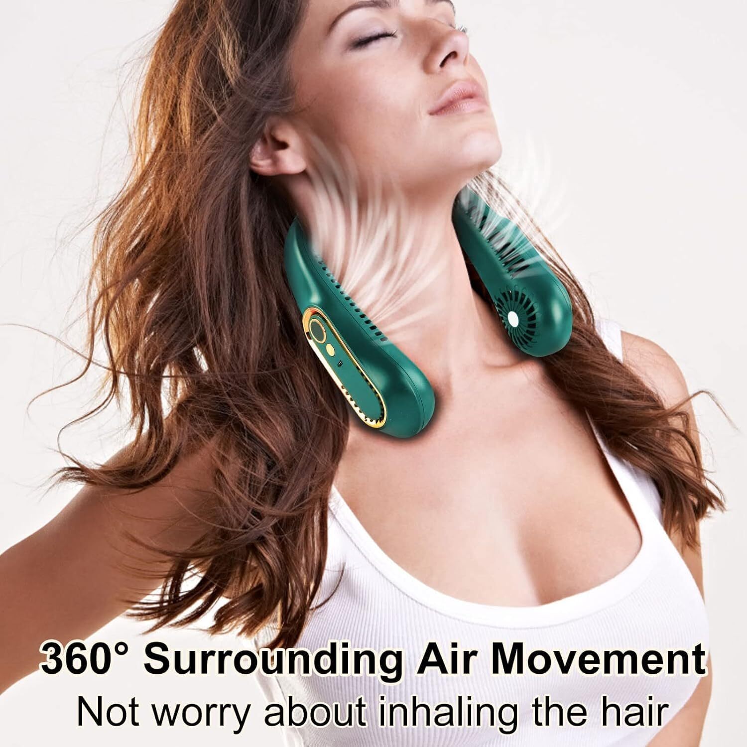 NEW LED WIRELESS NECK FAN