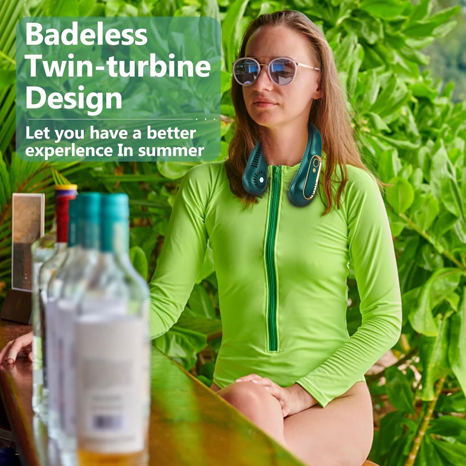 NEW LED WIRELESS NECK FAN