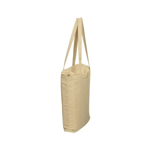 Natural Cotton Canvas Tote Bag Capacity: 10 Kg/day