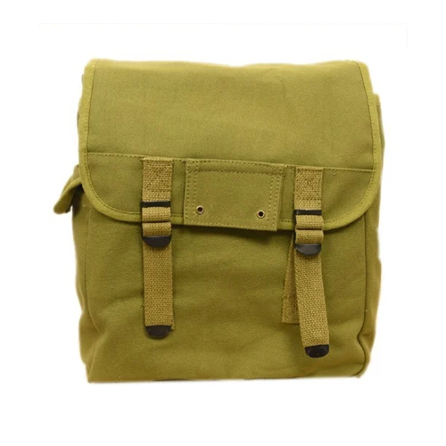 Cotton Canvas Musette Shoulder Bag