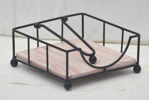 7 Inch Square Shape Napkin Holder - Color: Different