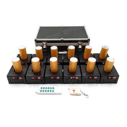 Black Wedding Happiness E12 Cold Pyro Remote Set