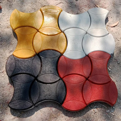 Damru Paver Block - Concrete Material, 60mm Thickness, Multicolour Finish | Durable Flooring Solution with Vibrant Aesthetic Appeal