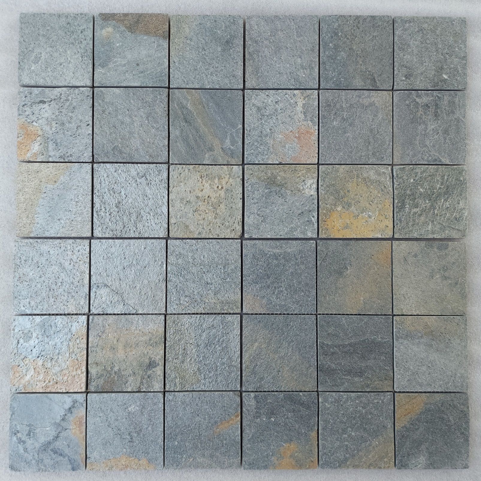 Zeera Green Quartzite Slate Mosaic Tiles Bathroom Flooring Decorative Wall Cladding