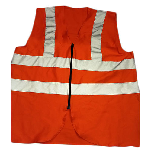 Construction Safety Jacket - Color: Orange