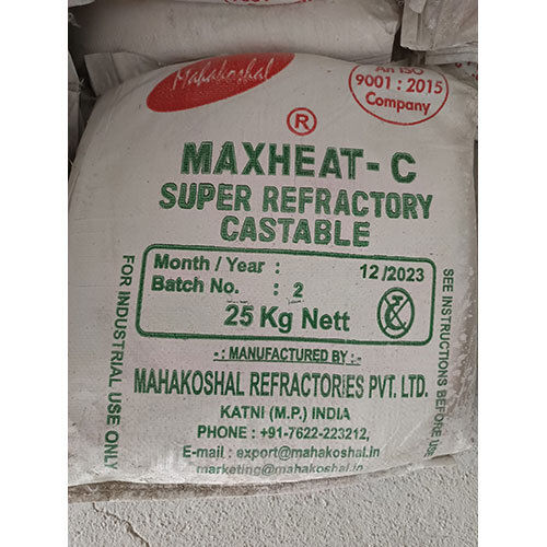 Maxheat-C Super Refractory Castable Application: Construction