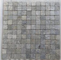 Silver Shine Quartzite Split Face Mosaic Wall Cladding Exterior interior decoration natural slate