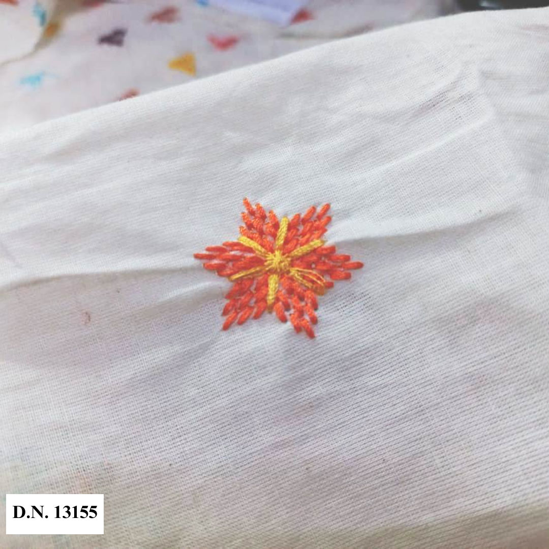 Floral Pure cotton Embroidery fabric