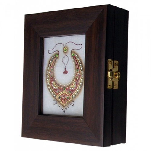 Multicolor Italian Box With Marble Painting