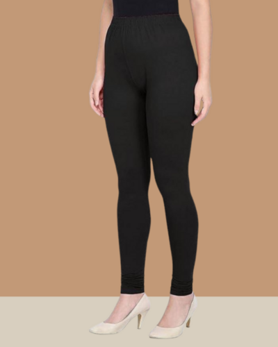 Black Full Length Churidar Leggings