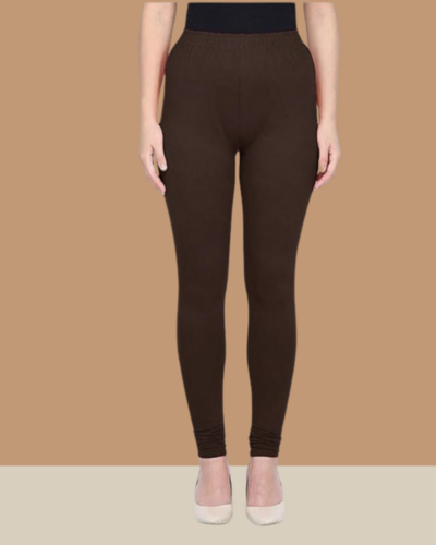 Brown Full Length Churidar hosiery Leggings