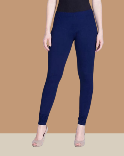 Navy Full Length plain Churidar Leggings