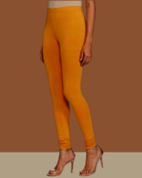 Yellow Full Length churidar ladies leggings