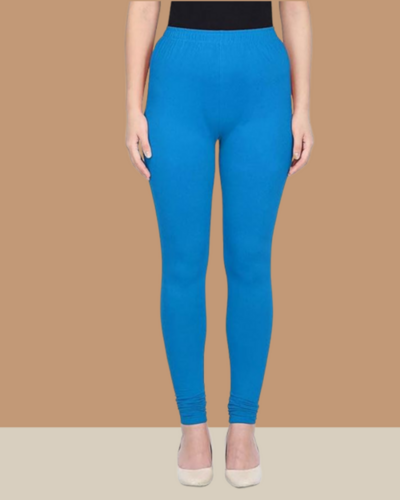 Turq Blue Full Length Churidar 4 way Legging