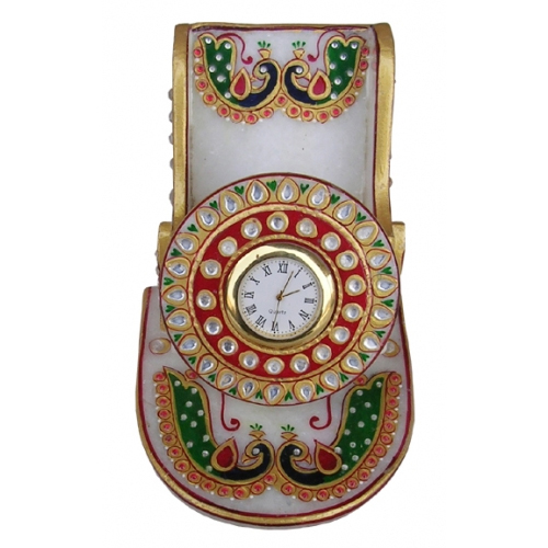 Peacock Design Marble Mobile Holder