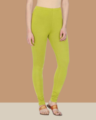 Pista Green Full Length Churidar Leggings