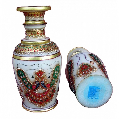 6Inch Jewellery Marble Vase Height: 6 Inch (In)