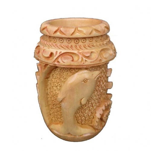 Multicolor Fish Wooden Pen Holder