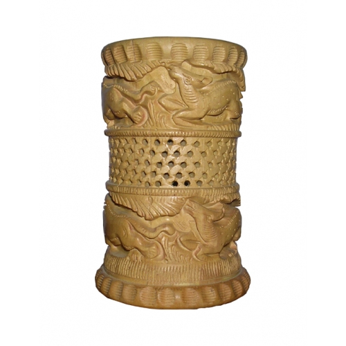 Multicolor Wooden Shikar Jali Pen Holder