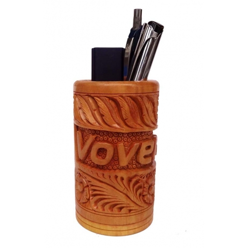 Multicolor Wooden Pen Holder