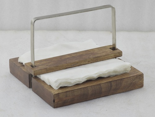 7 Inch Wooden Napkin Holder