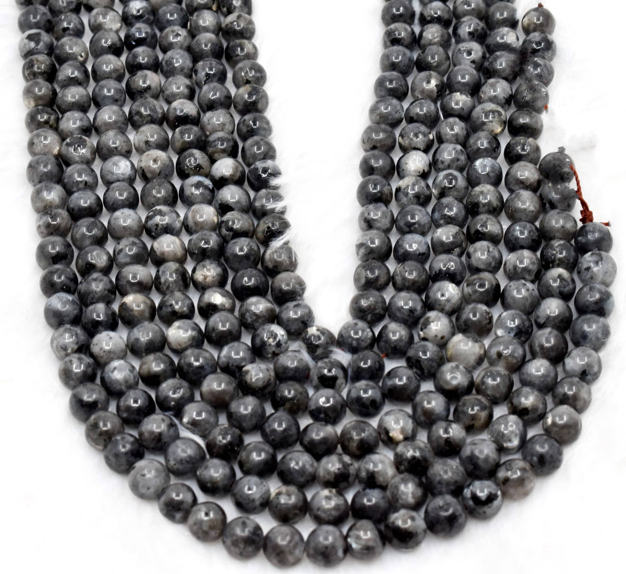 8mm Black Labradorite Beads, Gemstone Beads for Necklace ,Crystal Beads Jewelry