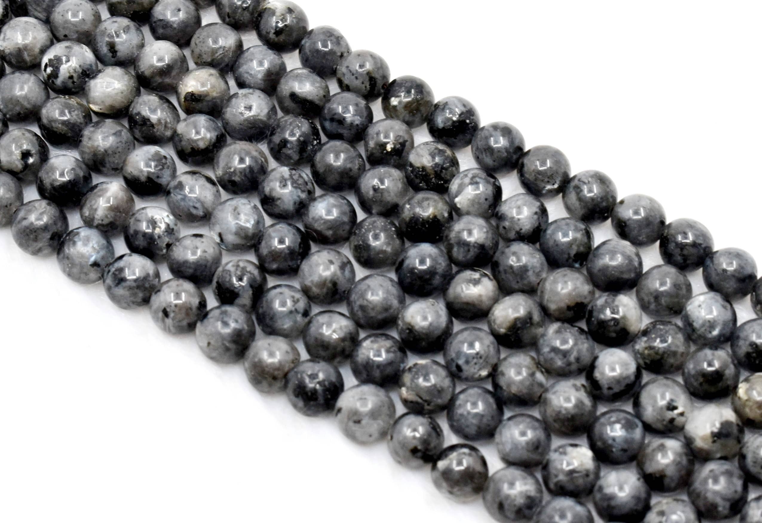 8mm Black Labradorite Beads, Gemstone Beads for Necklace ,Crystal Beads Jewelry