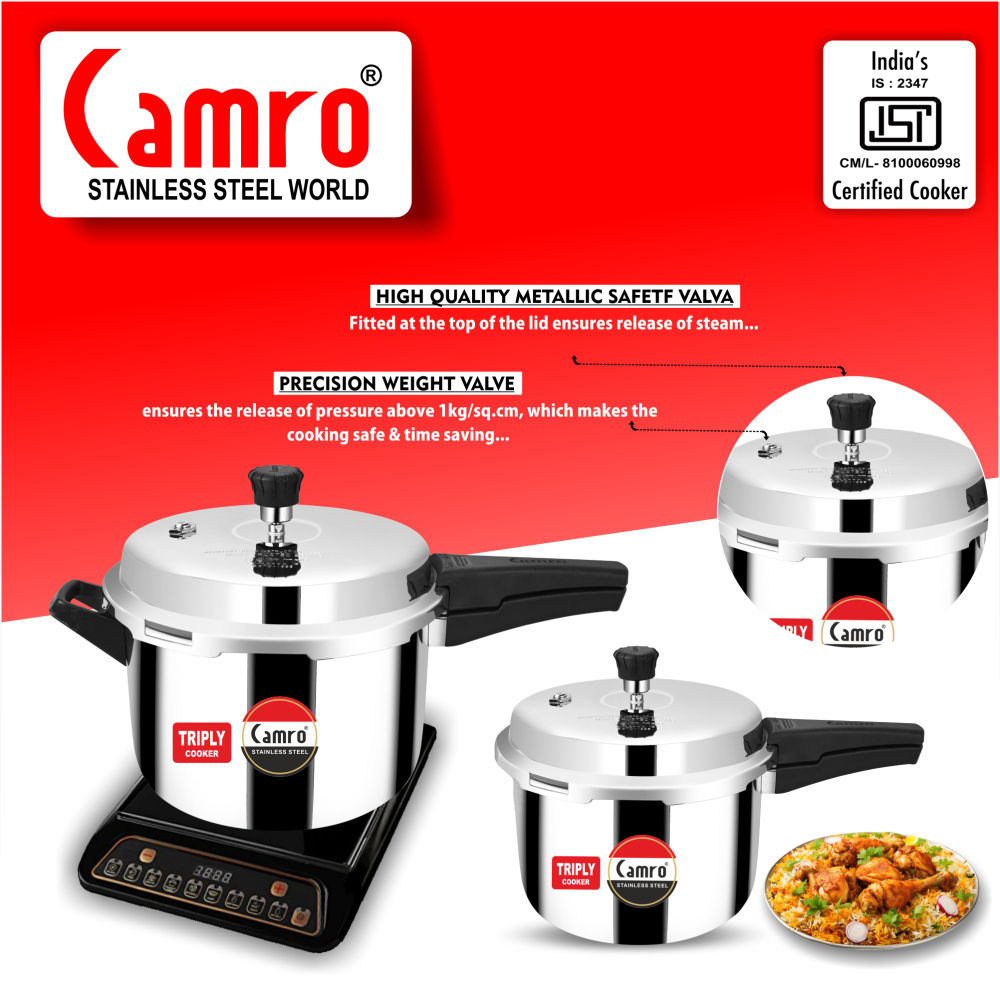 Camro Triply Butterfly Pressure Cooker