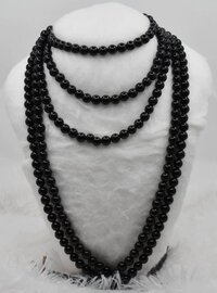 8mm Black Obsidian Beads, Gemstone Beads for Necklace ,Crystal Beads Jewelry