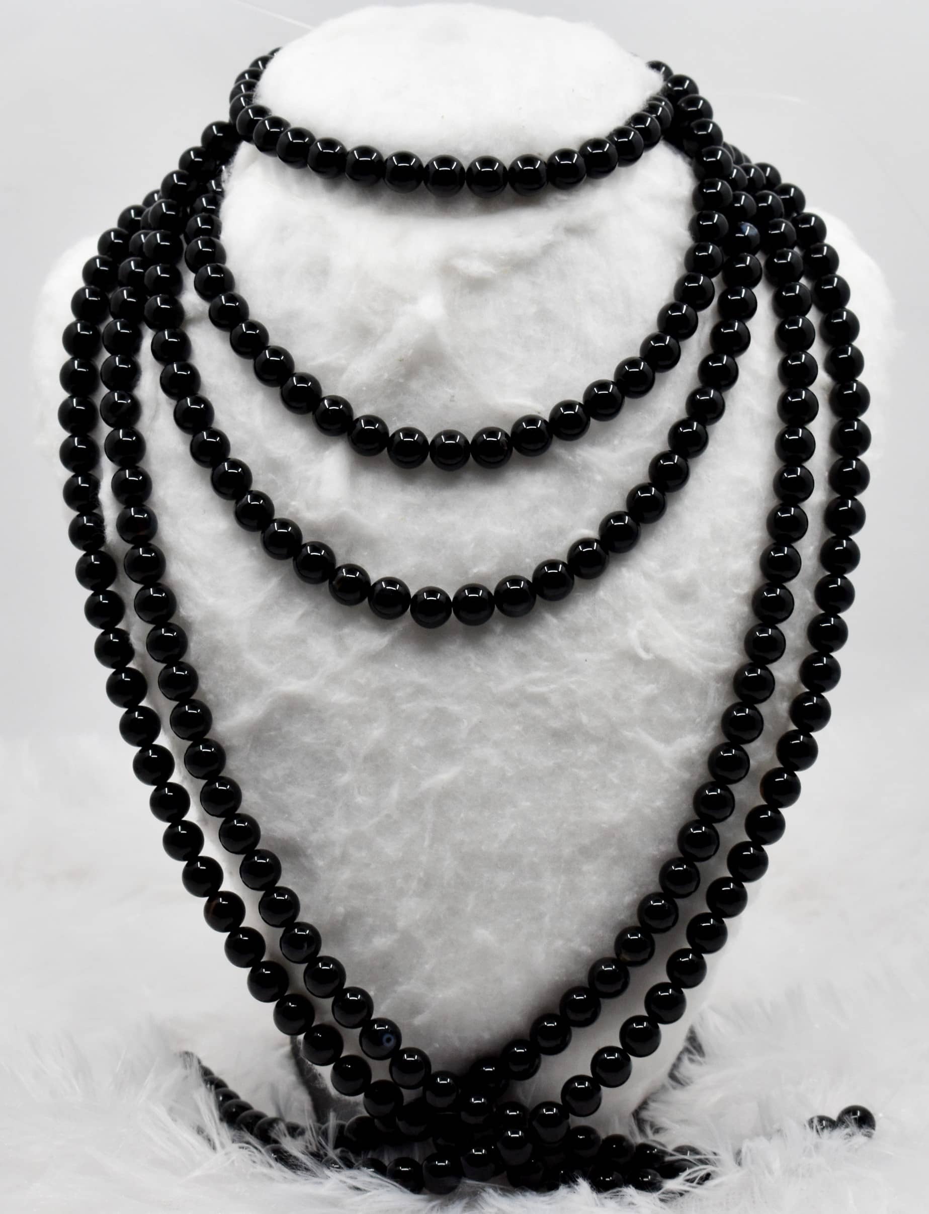 8mm Black Onyx Beads, Gemstone Beads for Necklace ,Crystal Beads Jewelry