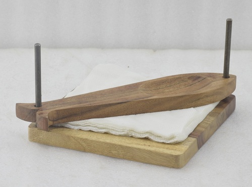 Wooden Triangle Napkin Holder