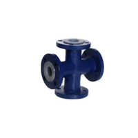 Multicolor Ptfe Lined Equal Cross Tee