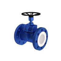 Blue Ptfe Lined Diaphragm Valve - Features: Strong Quality