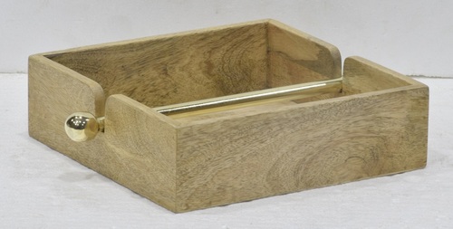 12 Inch Wooden Napkin Holder
